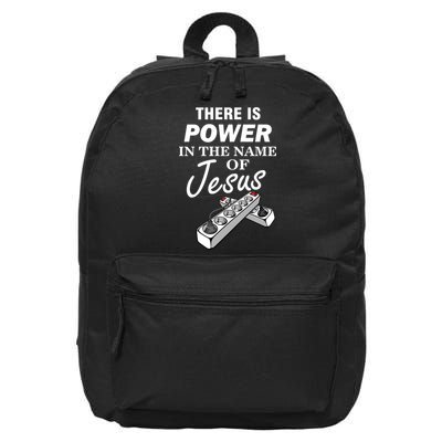 There Is Power In The Name of Jesus 16 in Basic Backpack