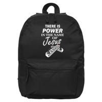 There Is Power In The Name of Jesus 16 in Basic Backpack