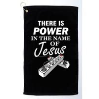 There Is Power In The Name of Jesus Golf Towel
