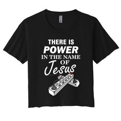 There Is Power In The Name of Jesus Crop Top