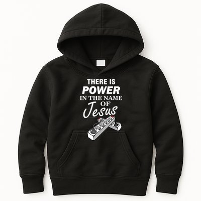 There Is Power In The Name of Jesus Kids Hoodie