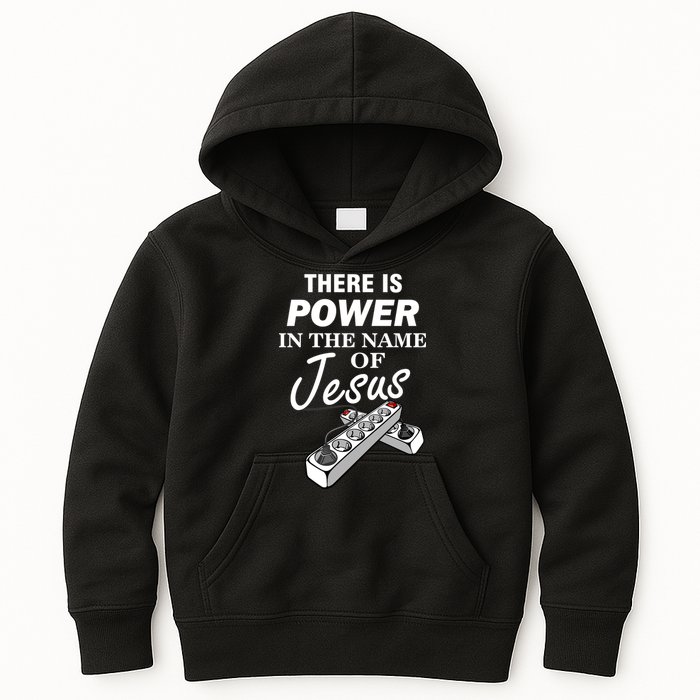 There Is Power In The Name of Jesus Kids Hoodie