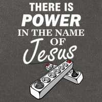 There Is Power In The Name of Jesus Cotton Canvas Backpack