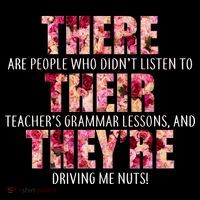 There Their They're Grammar Lessons Hoodie