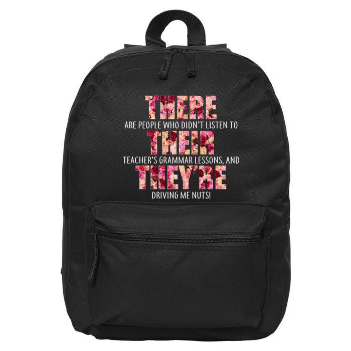 There Their They're Grammar Lessons 16 in Basic Backpack