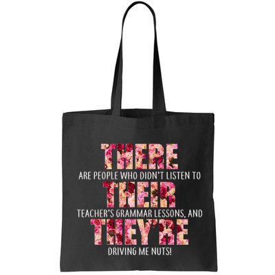 There Their They're Grammar Lessons Bag