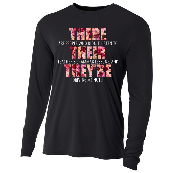 There Their They're Grammar Lessons Cooling Performance Long Sleeve Crew