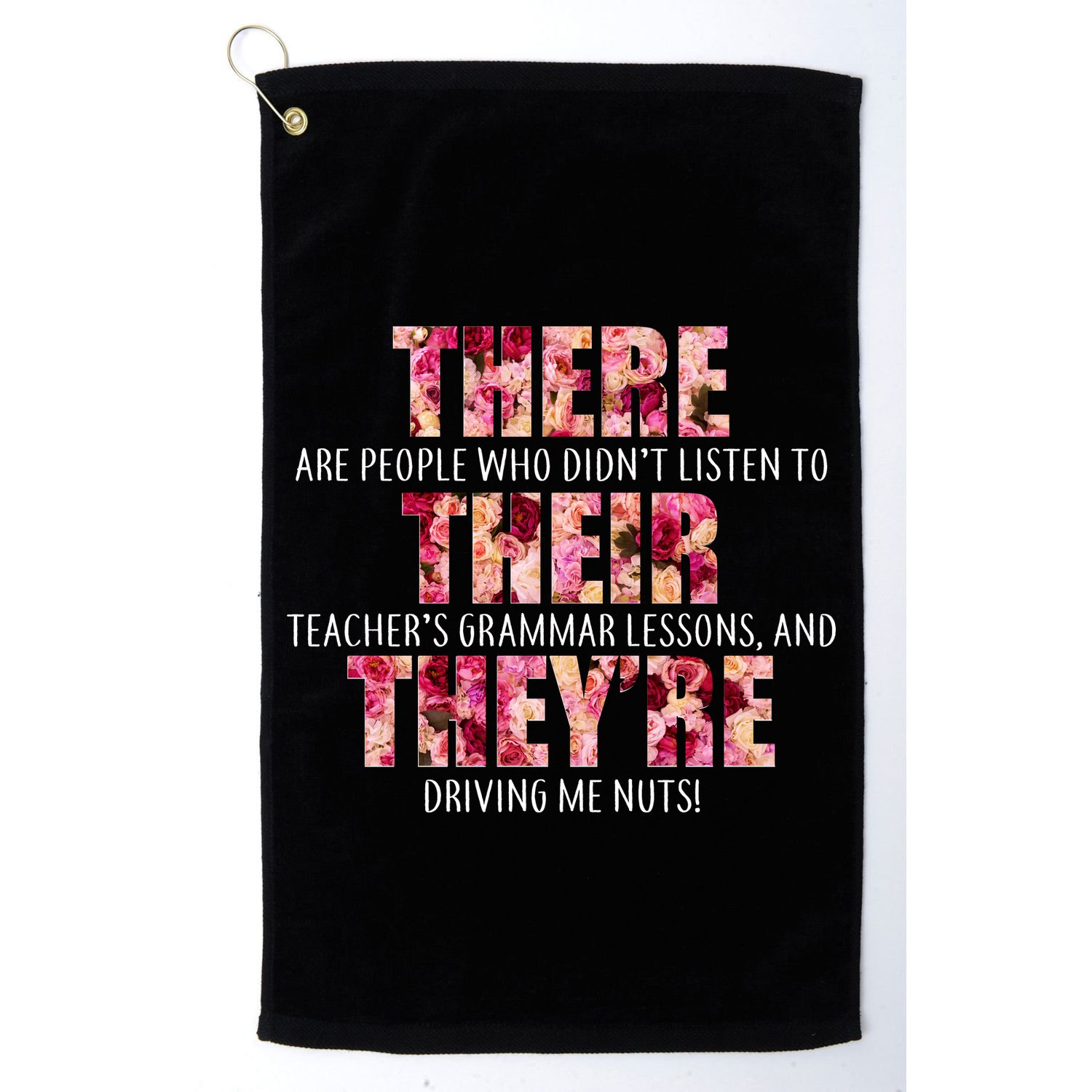There Their They're Grammar Lessons Golf Towel