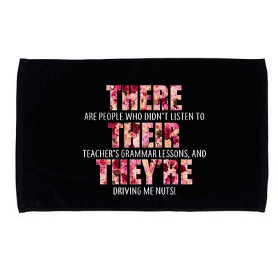 There Their They're Grammar Lessons Microfiber Hand Towel