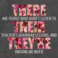 There Their They're Grammar Lessons Vector Backpack