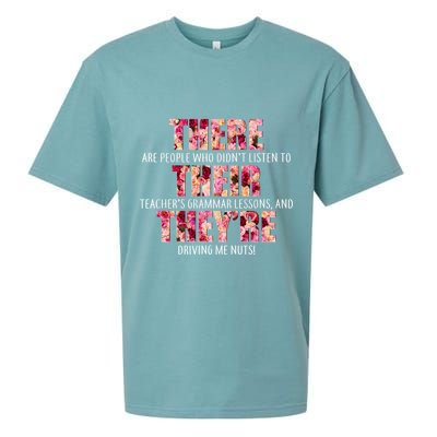 There Their They're Grammar Lessons Sueded Cloud Jersey T-Shirt