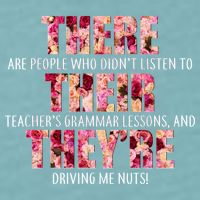 There Their They're Grammar Lessons Sueded Cloud Jersey T-Shirt