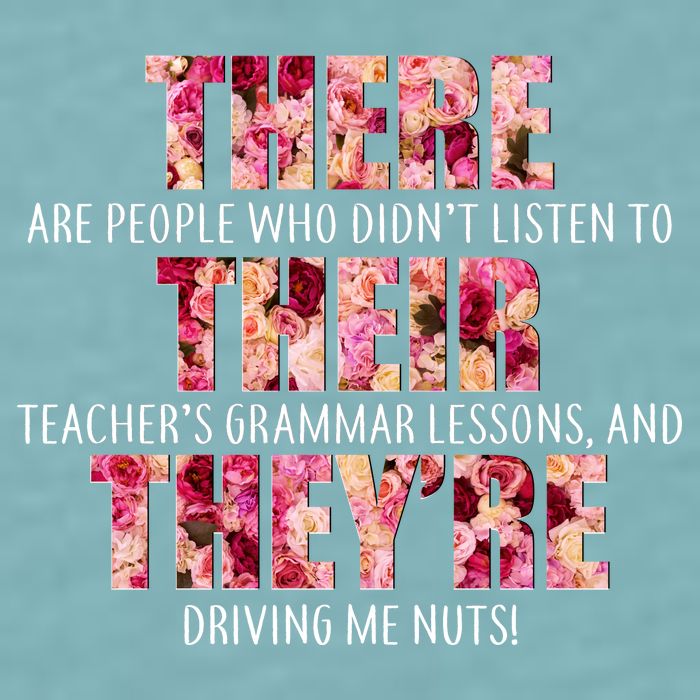 There Their They're Grammar Lessons Sueded Cloud Jersey T-Shirt