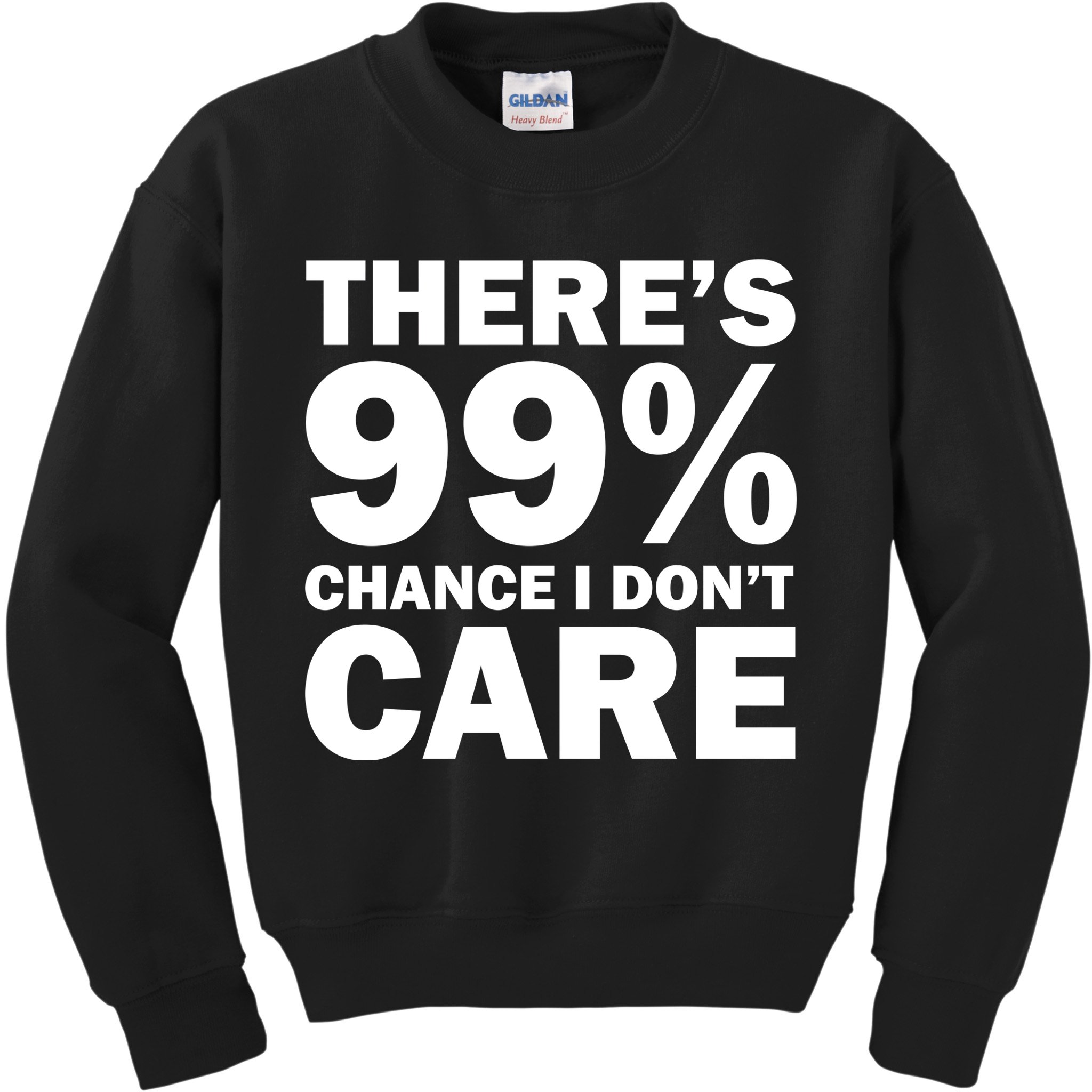 There's 99 Percent Chance I Don't Care Kids Sweatshirt