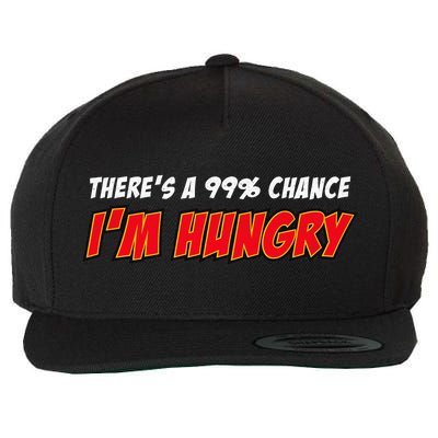 There's a 99% Chance I'm Hungry Wool Snapback Cap