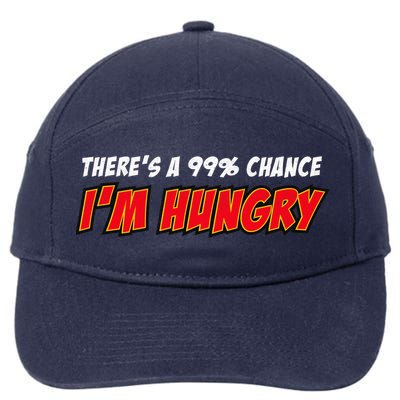 There's a 99% Chance I'm Hungry 7-Panel Snapback Hat