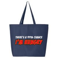There's a 99% Chance I'm Hungry 25L Jumbo Tote