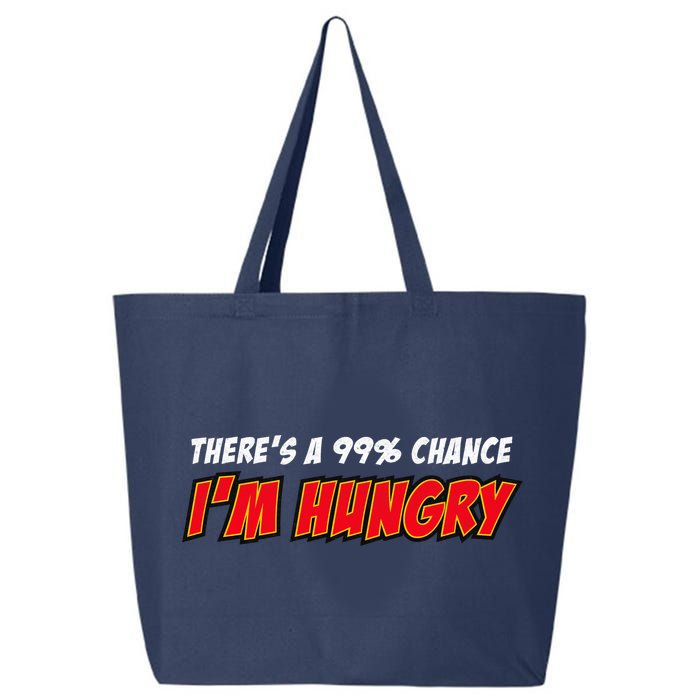 There's a 99% Chance I'm Hungry 25L Jumbo Tote