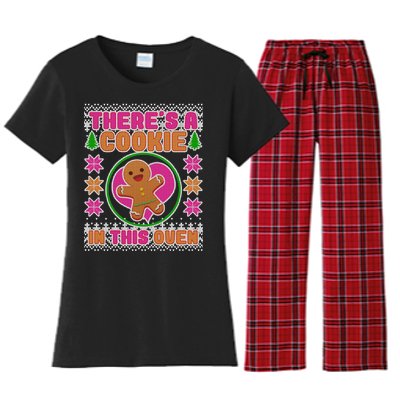 There's A Cookie In This Oven Women's Flannel Pajama Set