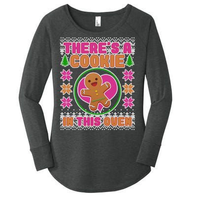 There's A Cookie In This Oven Women's Perfect Tri Tunic Long Sleeve Shirt