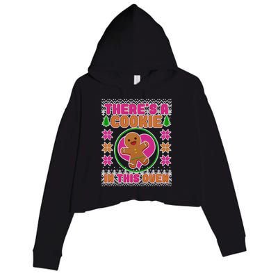 There's A Cookie In This Oven Crop Fleece Hoodie