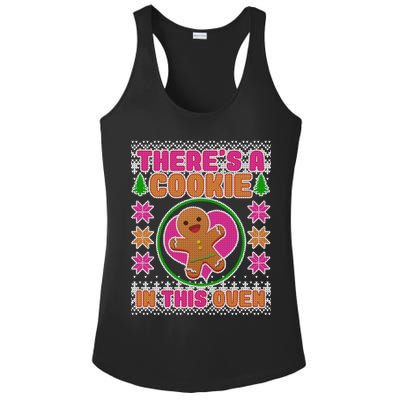 There's A Cookie In This Oven Ladies PosiCharge Competitor Racerback Tank