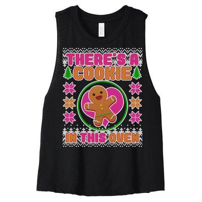 There's A Cookie In This Oven Women's Racerback Cropped Tank