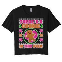 There's A Cookie In This Oven Women's Crop Top Tee