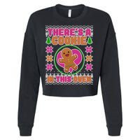 There's A Cookie In This Oven Cropped Pullover Crew