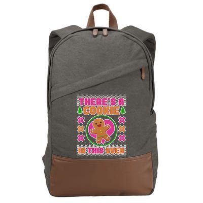 There's A Cookie In This Oven Cotton Canvas Backpack