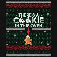 There's A Cookie In This Oven Ugly Christmas Sweater Ladies PosiCharge Tri-Blend Wicking Tank