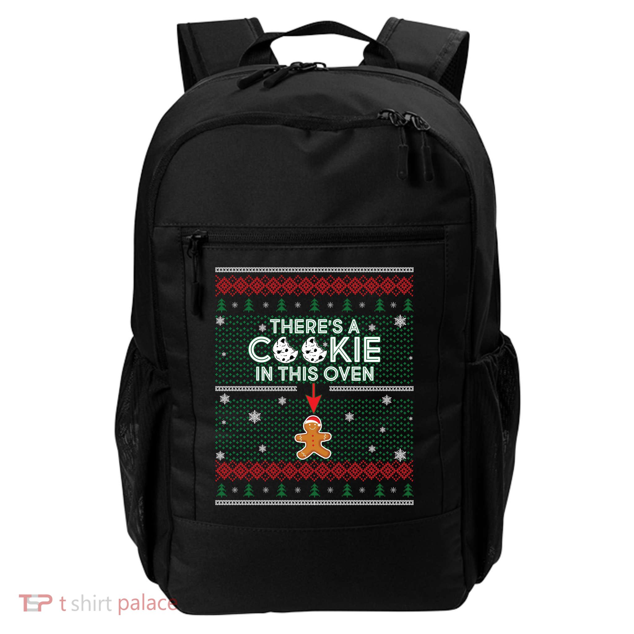 There's A Cookie In This Oven Ugly Christmas Sweater Backpack