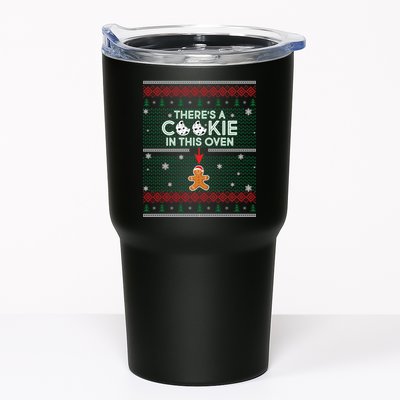 There's A Cookie In This Oven Ugly Christmas Sweater Tumbler