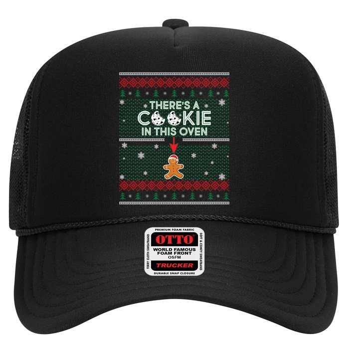 There's A Cookie In This Oven Ugly Christmas Sweater Trucker Hat