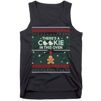 There's A Cookie In This Oven Ugly Christmas Sweater Tank Top