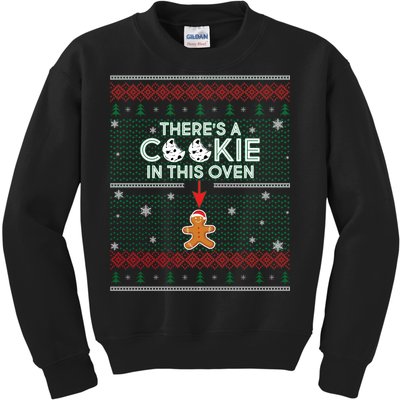 There's A Cookie In This Oven Ugly Christmas Sweater Kids Sweatshirt