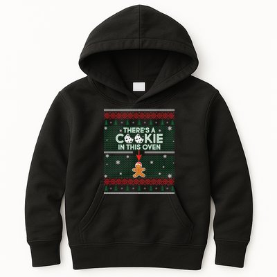 There's A Cookie In This Oven Ugly Christmas Sweater Kids Hoodie