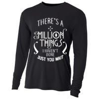 There's A Million Things I Haven't Done You Just Wait Cooling Performance Long Sleeve Crew
