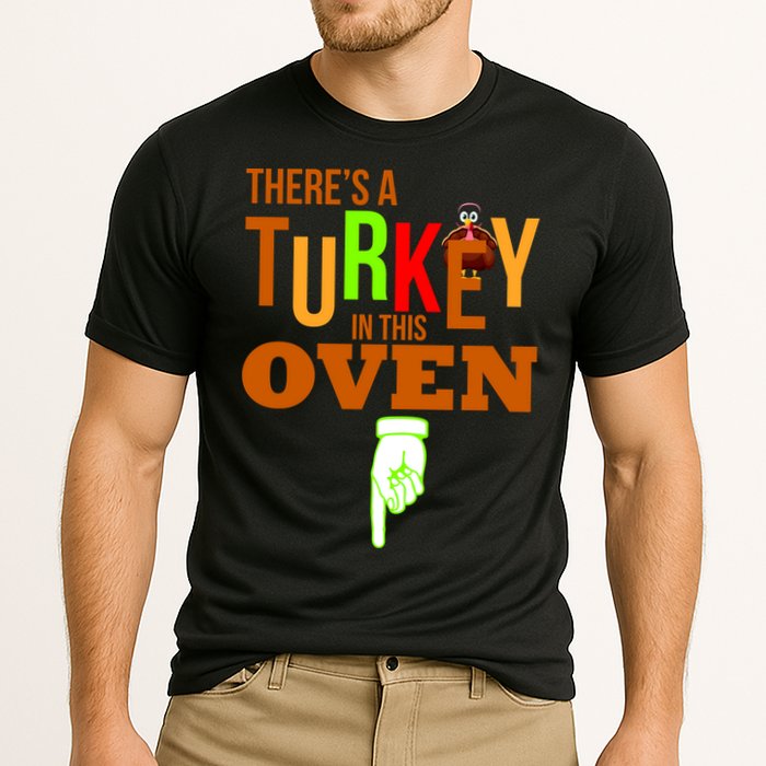 There's A Turkey In This Oven Cooling Performance Crew T-Shirt