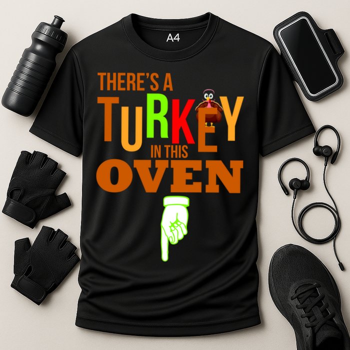 There's A Turkey In This Oven Cooling Performance Crew T-Shirt