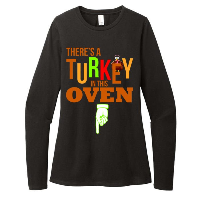 There's A Turkey In This Oven Womens CVC Long Sleeve Shirt