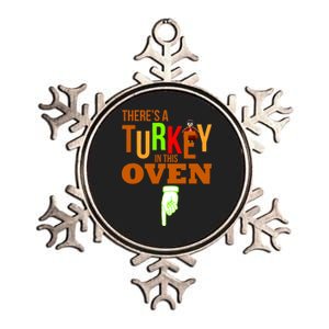 There's A Turkey In This Oven Metallic Star Ornament