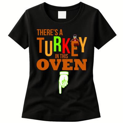 There's A Turkey In This Oven Womens T-Shirt