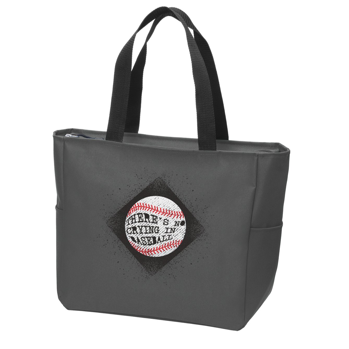 There's No Crying In Baseball Zip Tote Bag