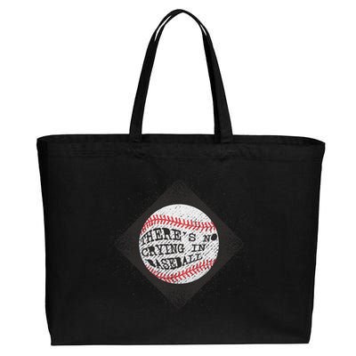 There's No Crying In Baseball Cotton Canvas Jumbo Tote