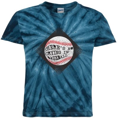 There's No Crying In Baseball Kids Tie-Dye T-Shirt