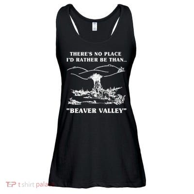 There's No Place I'd Rather Be Than Beaver Valley Ladies Essential Flowy Tank