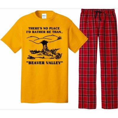 There's No Place I'd Rather Be Than Beaver Valley Pajama Set