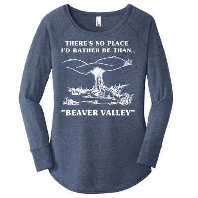 There's No Place I'd Rather Be Than Beaver Valley Women's Perfect Tri Tunic Long Sleeve Shirt