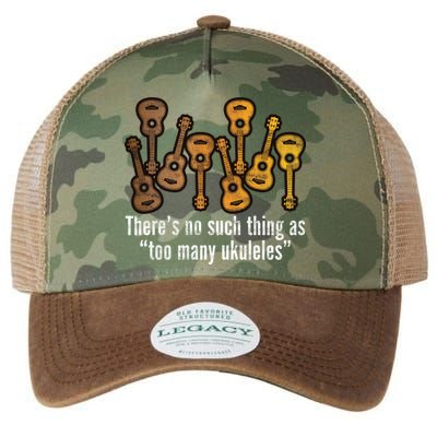 There's No Such Things As To Many Ukuleles Legacy Tie Dye Trucker Hat
